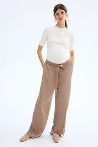 MAMA Ribbed Henley Top