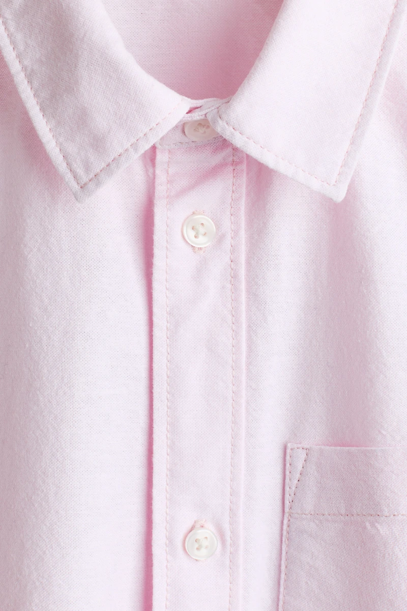 Short-Sleeved Cotton Shirt