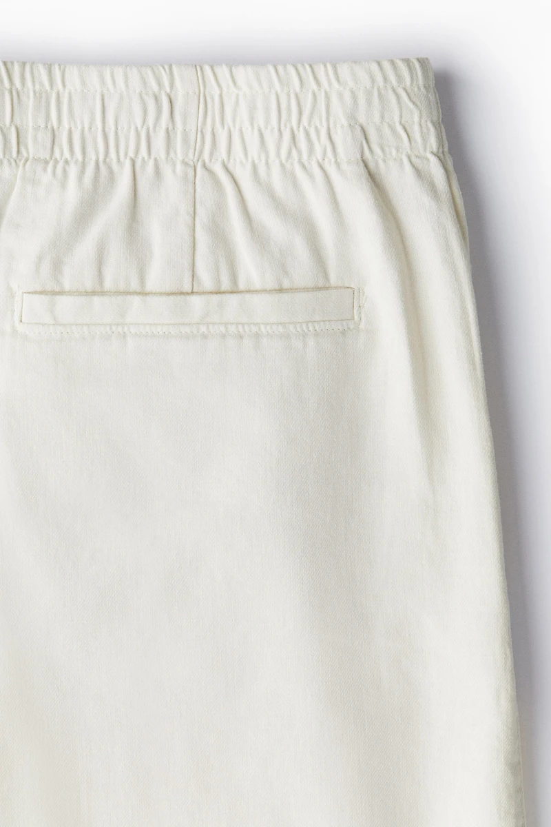 Regular-Fit Linen-Blend Shorts