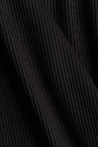MAMA Rib-Knit Strappy Dress