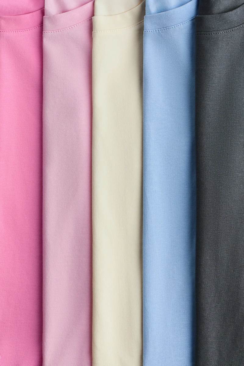 Lot de 5 hauts en coton