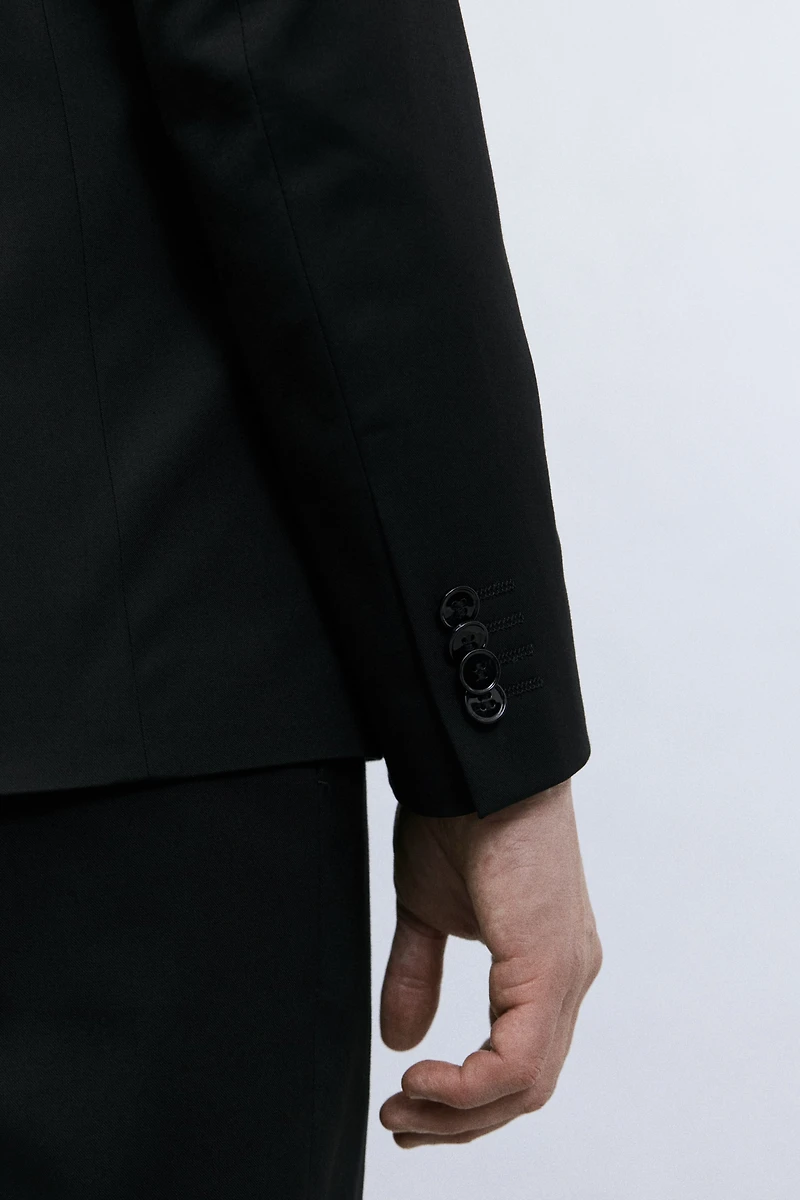 Slim Fit Single-Breasted Jacket