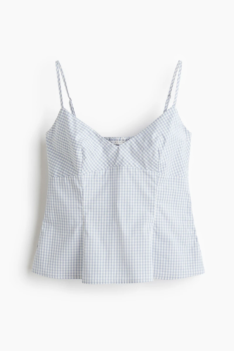 Peplum strappy top
