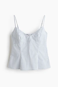 Peplum strappy top