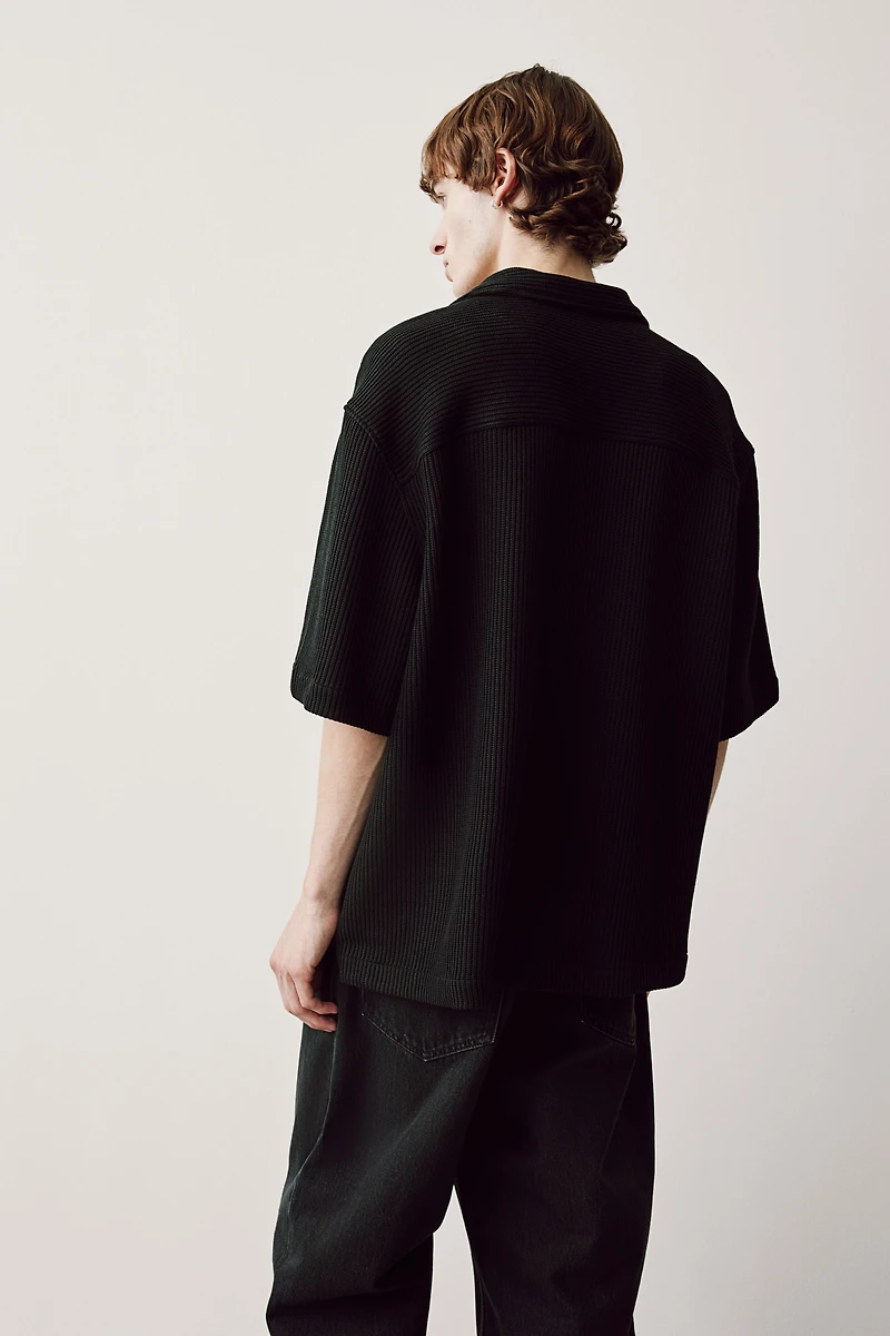 Loose Fit Ribbed Resort Shirt