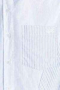 Robe chemise en popeline de coton