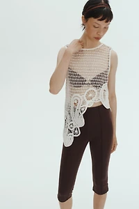 Creased Capri Leggings