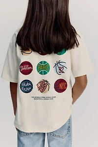 T-shirt en coton imprimé