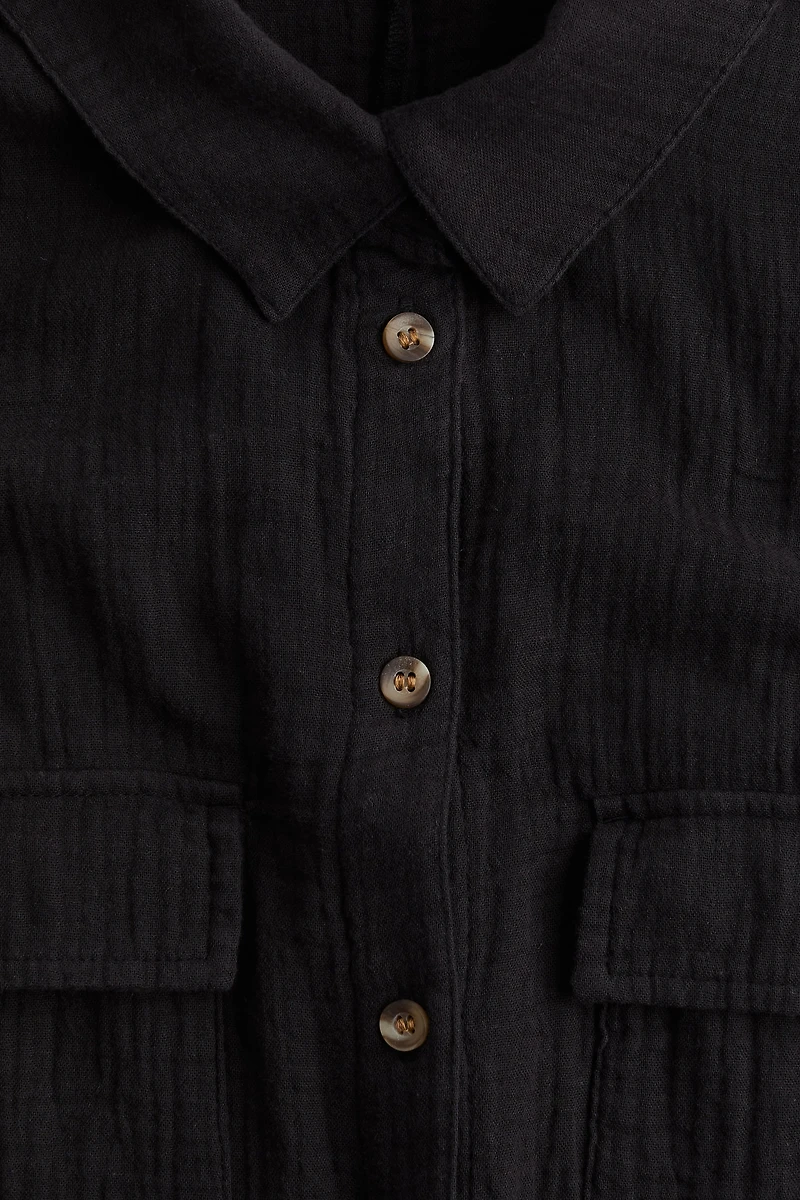Tie-belt Shirt Dress