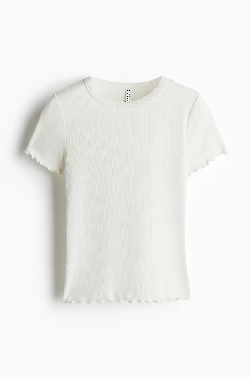 Overlocked Trim T-Shirt