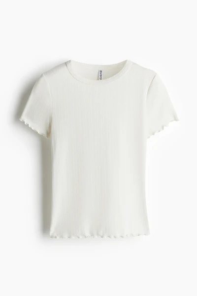 Overlocked Trim T-Shirt