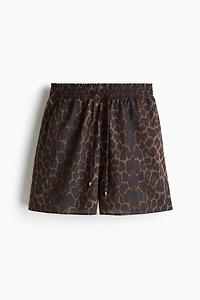 Printed Drawstring Shorts