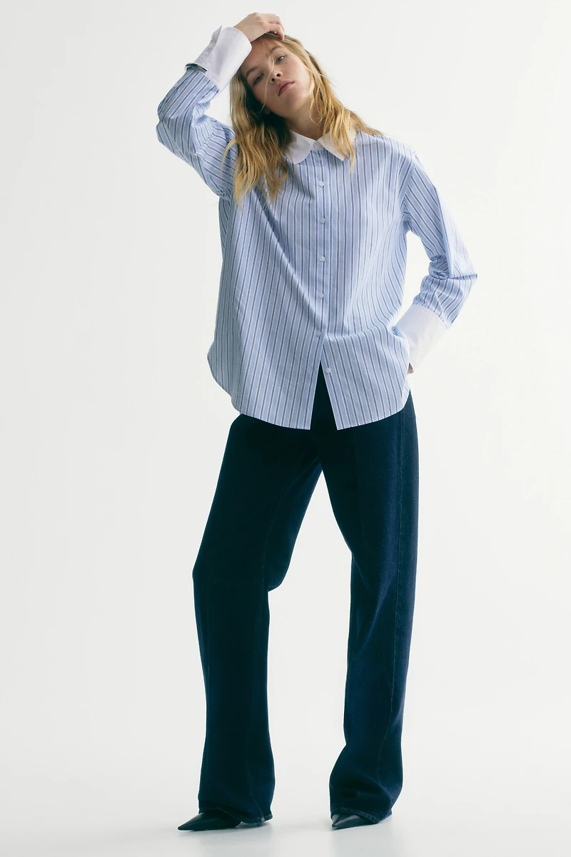 Chemise en popeline de coton