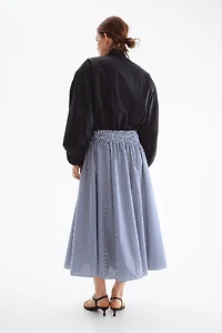 Smocked-Waist Skirt