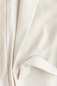 Brushed-Finish Tie-Belt Coat