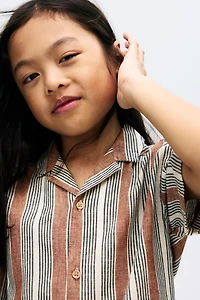 Linen-Blend Resort Shirt