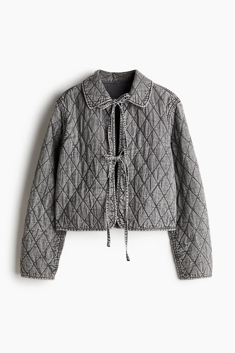 Quilted Denim Jacket