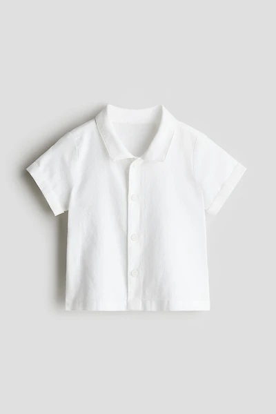 Chemise en lin mélangé