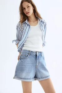 High Waist Denim Shorts