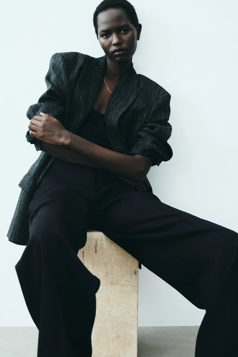 Wide-Leg Dress Pants