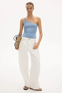 One-Shoulder Thong Bodysuit