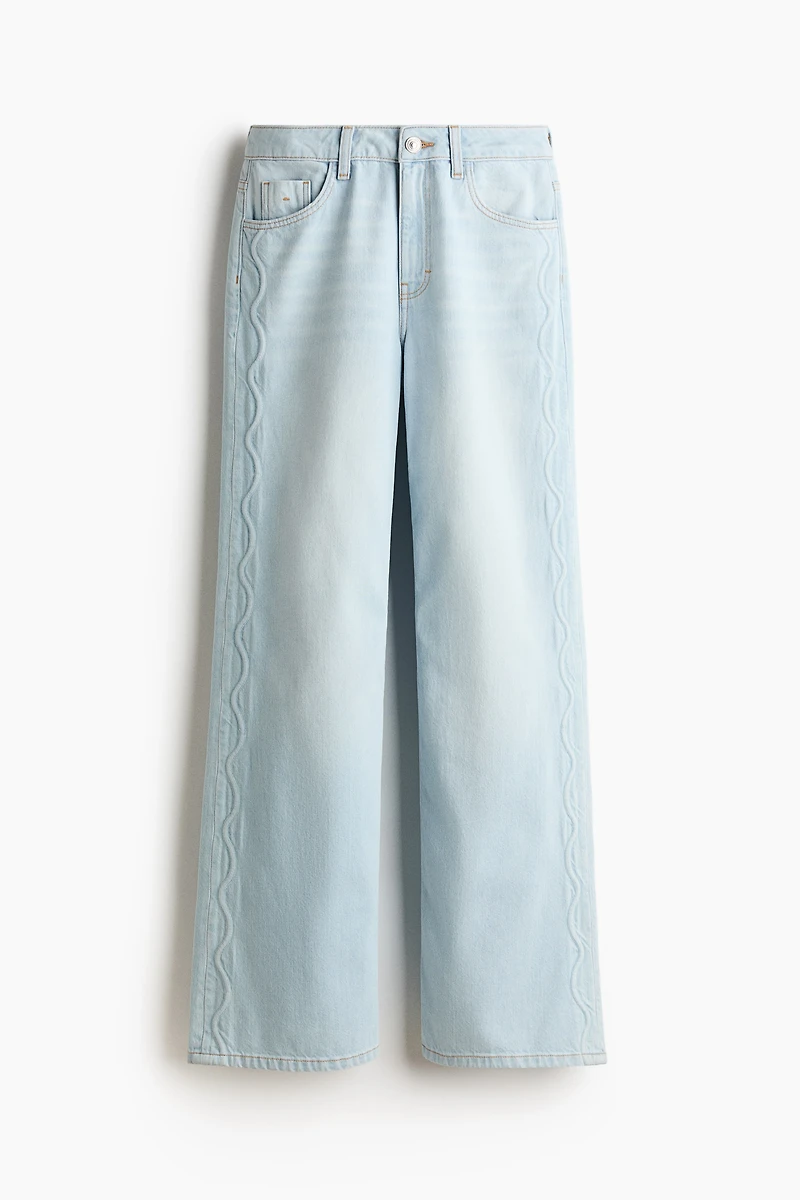 Wide-Leg High-Waist Jeans