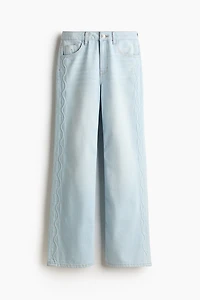 Wide-Leg High-Waist Jeans