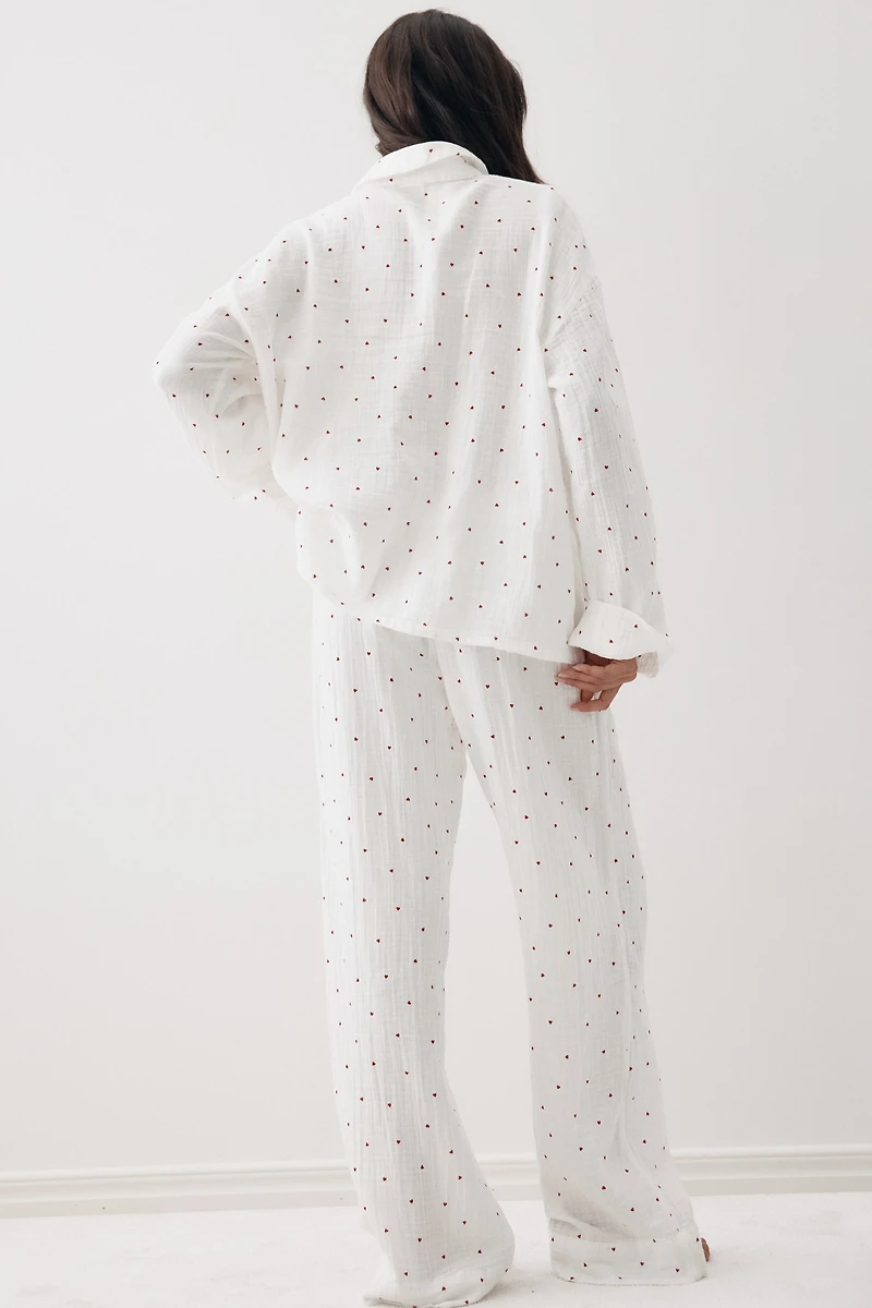 Pyjama en mousseline de coton