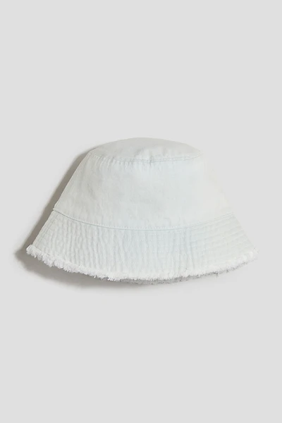 Frayed-Edge Denim Bucket Hat