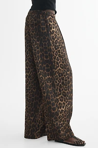 Pantalon tonneau à plis