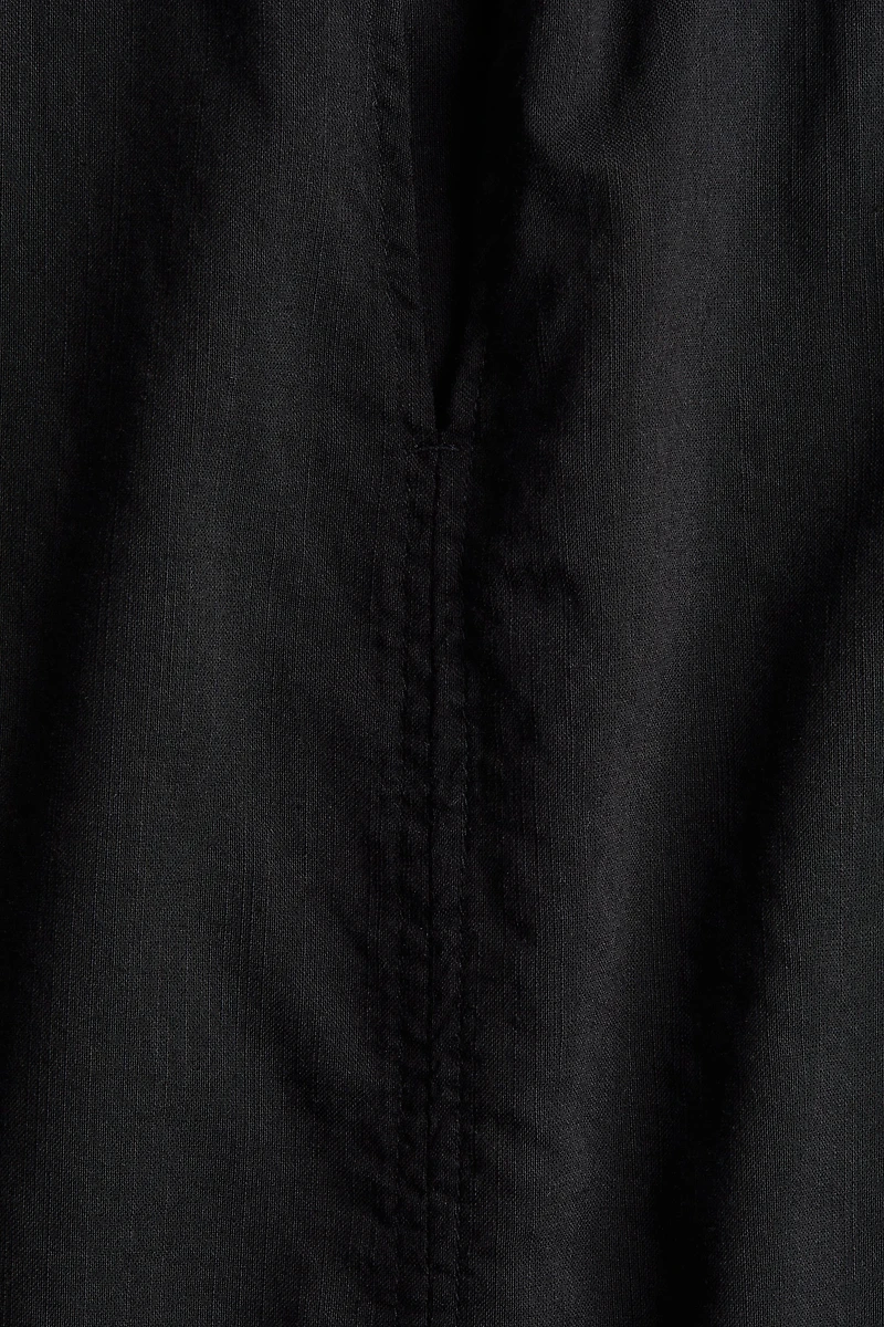 Band-Collar Blouse