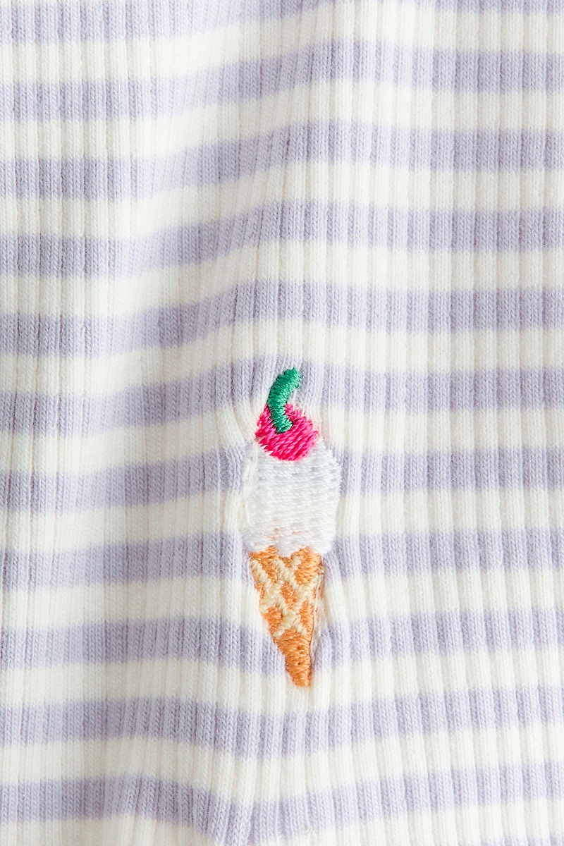 Printed Cotton Bike Shorts