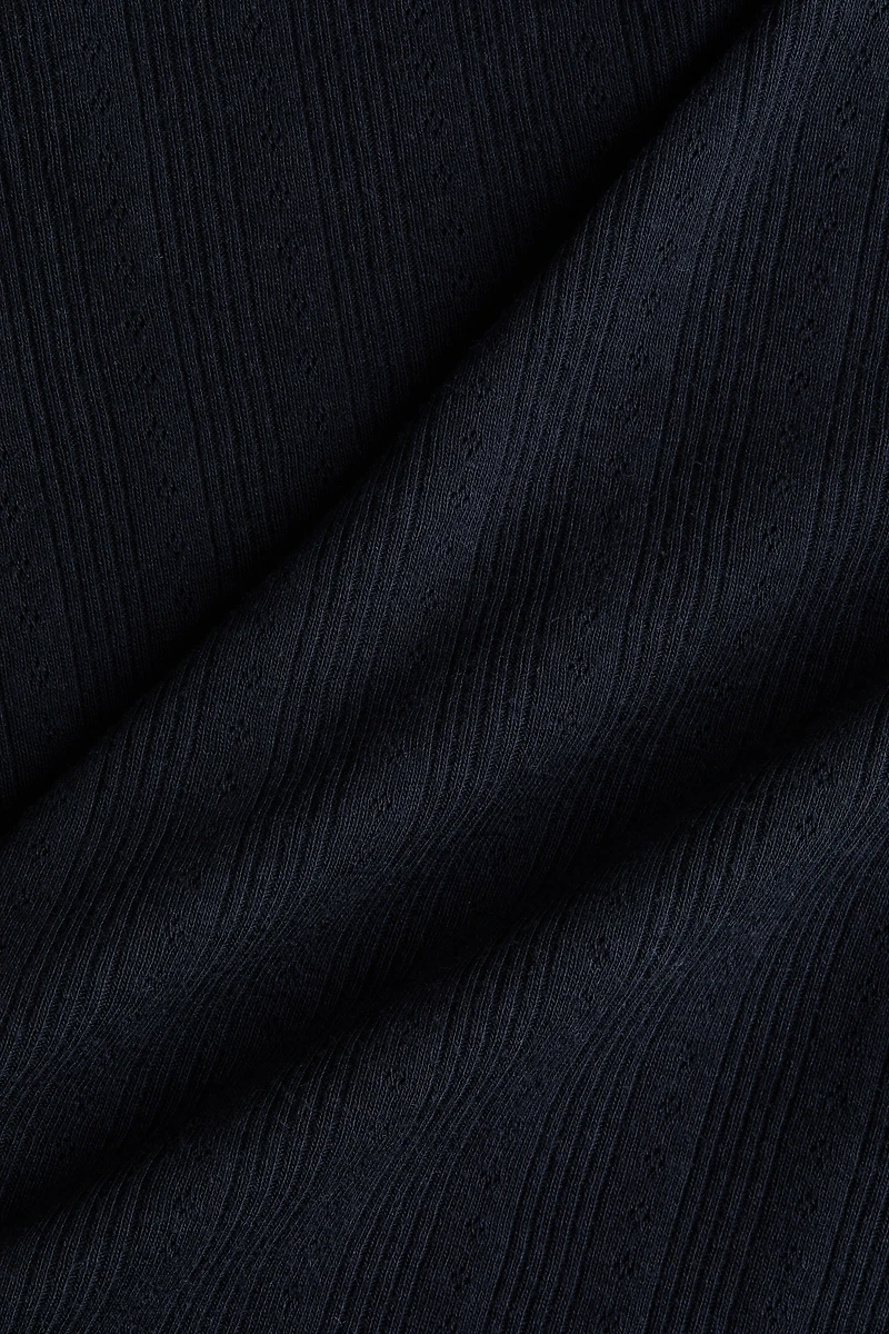 T-shirt en tricot pointelle