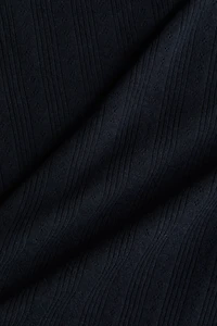 T-shirt en tricot pointelle