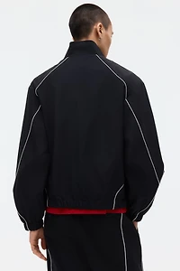 Veste de survêtement imprimée ample en nylon