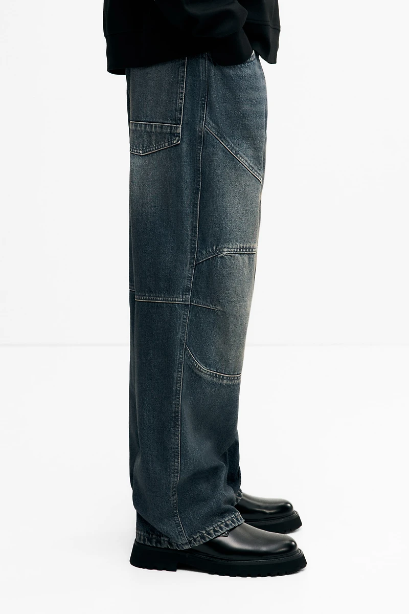 Jean ample style motard