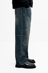 Jean ample style motard