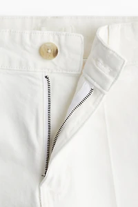 Jean court à taille haute