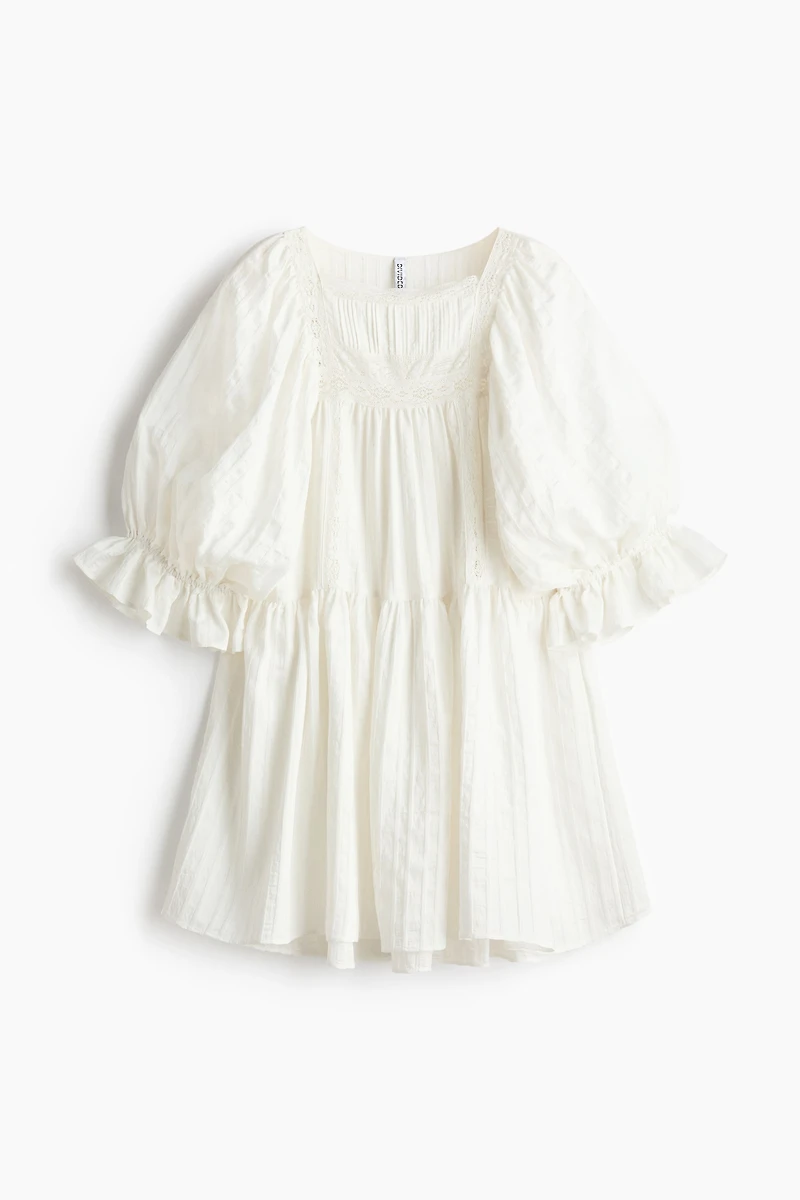 Puff-Sleeved Dress
