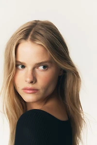 Rib-Knit Off-the-Shoulder Top