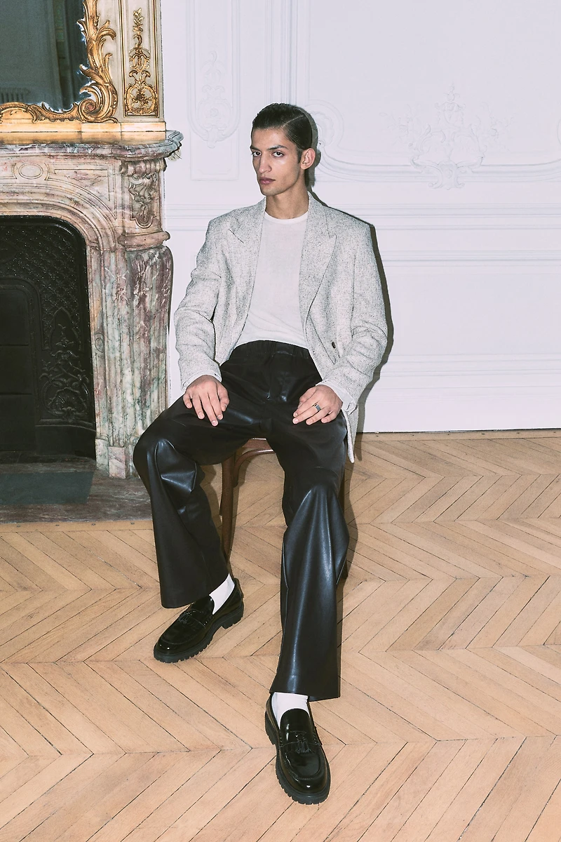 Relaxed Fit Coated Pants