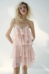 Tiered Chiffon Dress