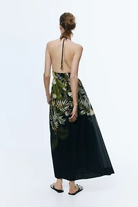 Flared Halterneck Dress