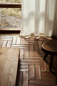 Single-Pack Wide Linen Curtain Panel