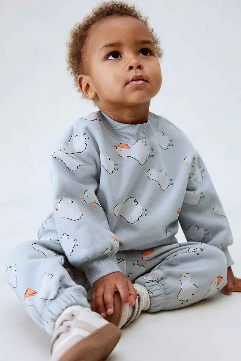 2-piece Cotton Sweatshirt Set