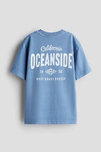 T-shirt en coton imprimé