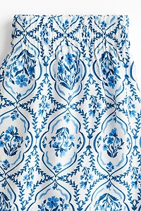 Short en sergé avec taille élastique