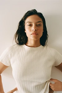 Cable-Knit Top