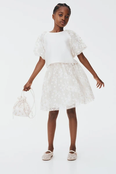 Blouse à manches bouffantes