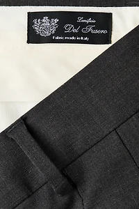 Loose-Fit Wool-Blend Tailored Pants
